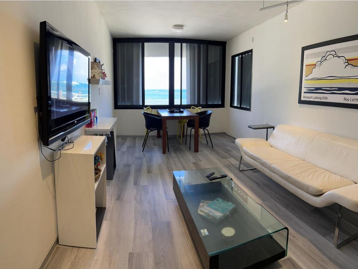 Oceanfront Condo At Unique Location Cancún Buitenkant foto